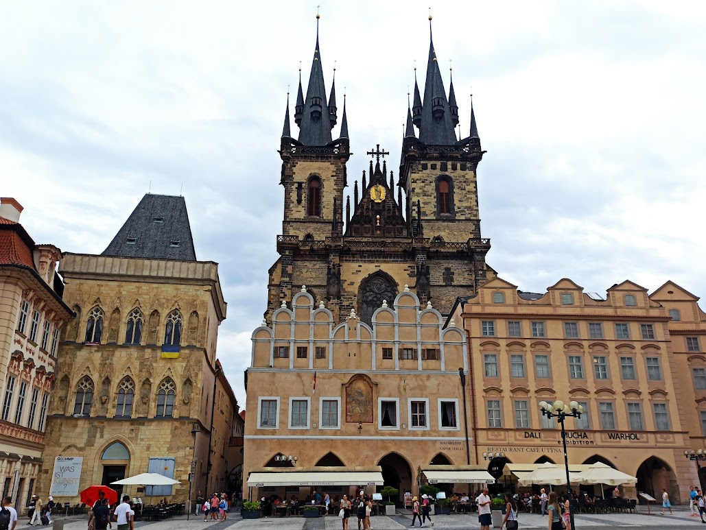 Historic architecture in Prague Old Town
